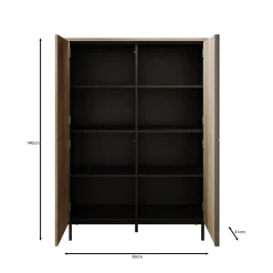 Tarello - Dressoir - Eikenpatroon - 99x41x140 cm