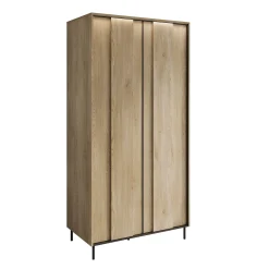 Tarello - Kledingkast 2 deurs - Eikenpatroon - 99x55x200 cm