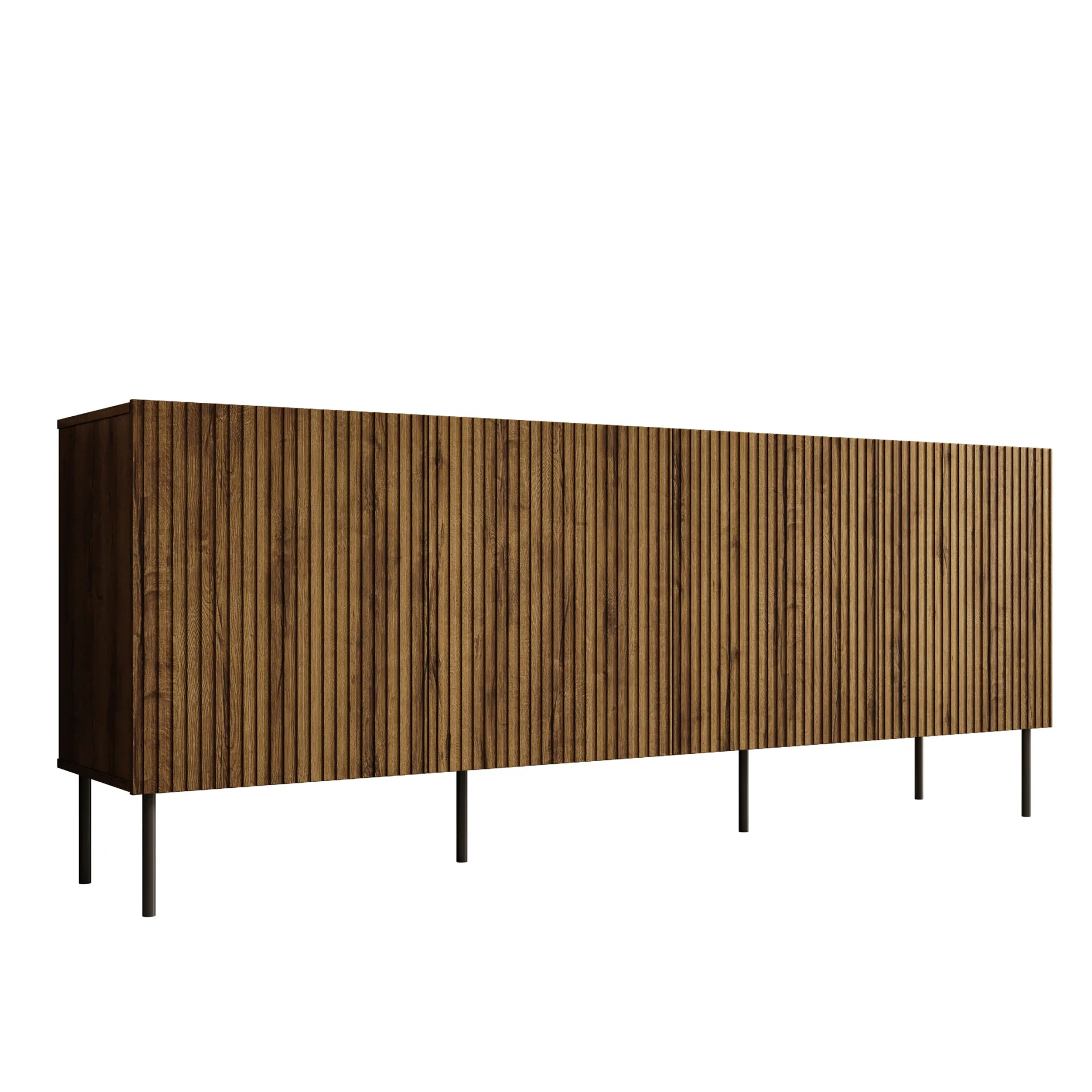 Tartagal - Dressoir - Donkerbruin/eiken - 200x42x81 cm
