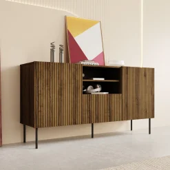 Tartagal - Dressoir - Donkerbruin/eiken - 150x42x81 cm