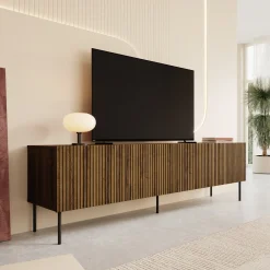 Tartagal - TV-Meubel - Donkerbruin eiken - 200x42x58 cm