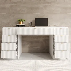 Tavares 2 - Bureau - Wit - 154x55 cm