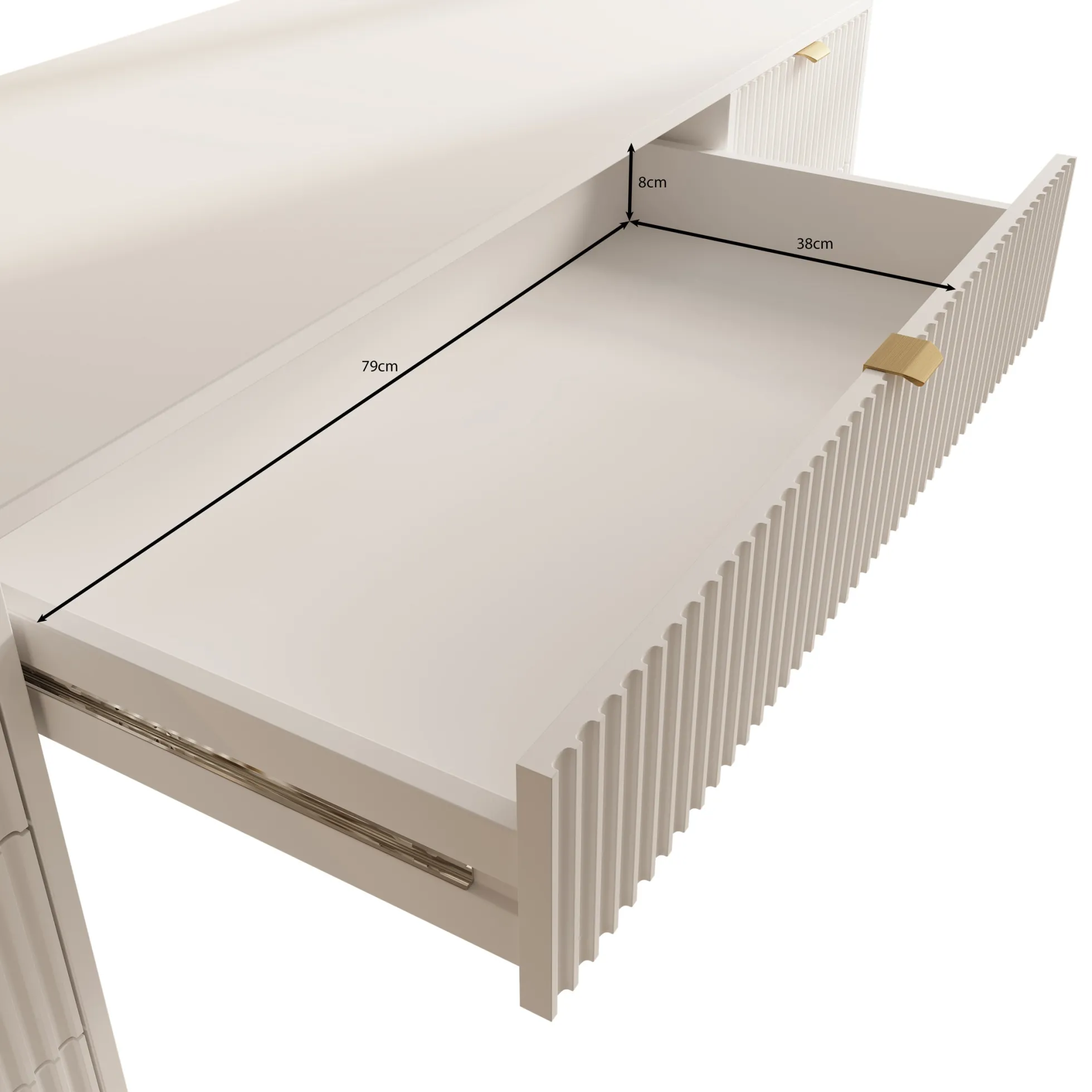 Tavares 2 - Kaptafel - Beige - 154x55 cm