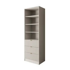 Tavares - Boekenkast - Wit - 60x40x180 cm