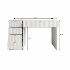 Tavares - Bureau - Wit - 120x55 cm