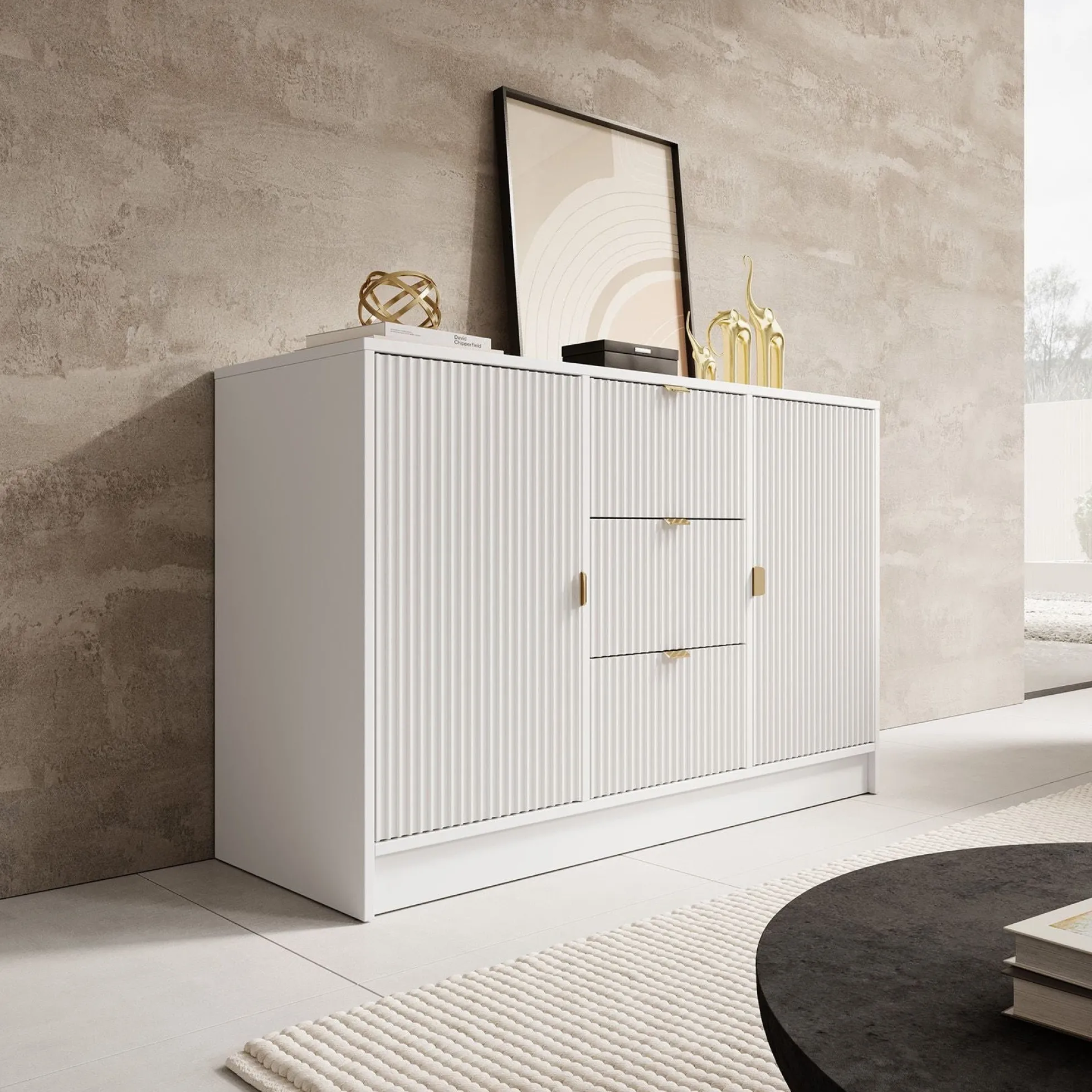 Tavares - Dressoir - Wit - 118x40x75 cm