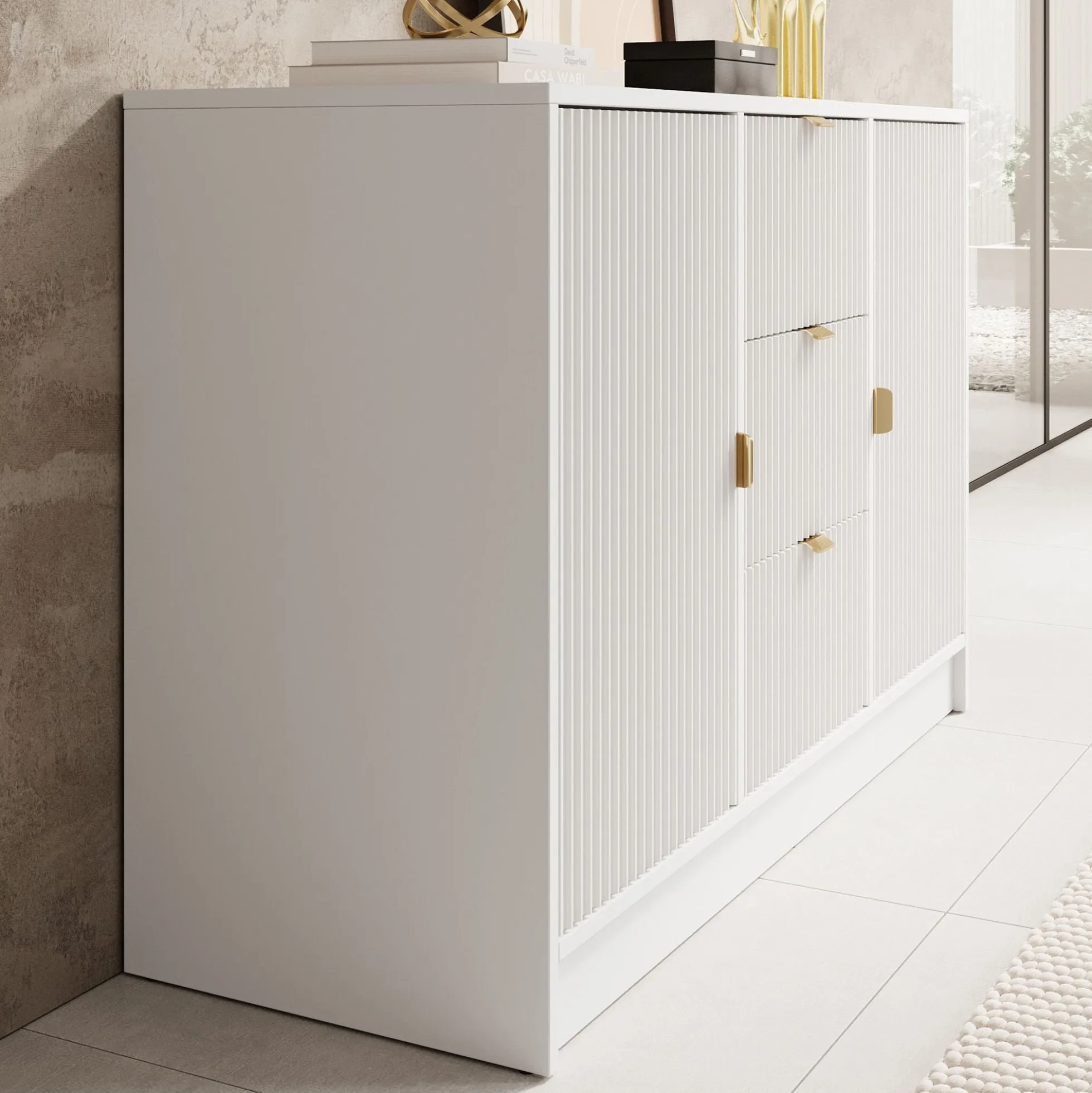 Tavares - Dressoir - Wit - 118x40x75 cm