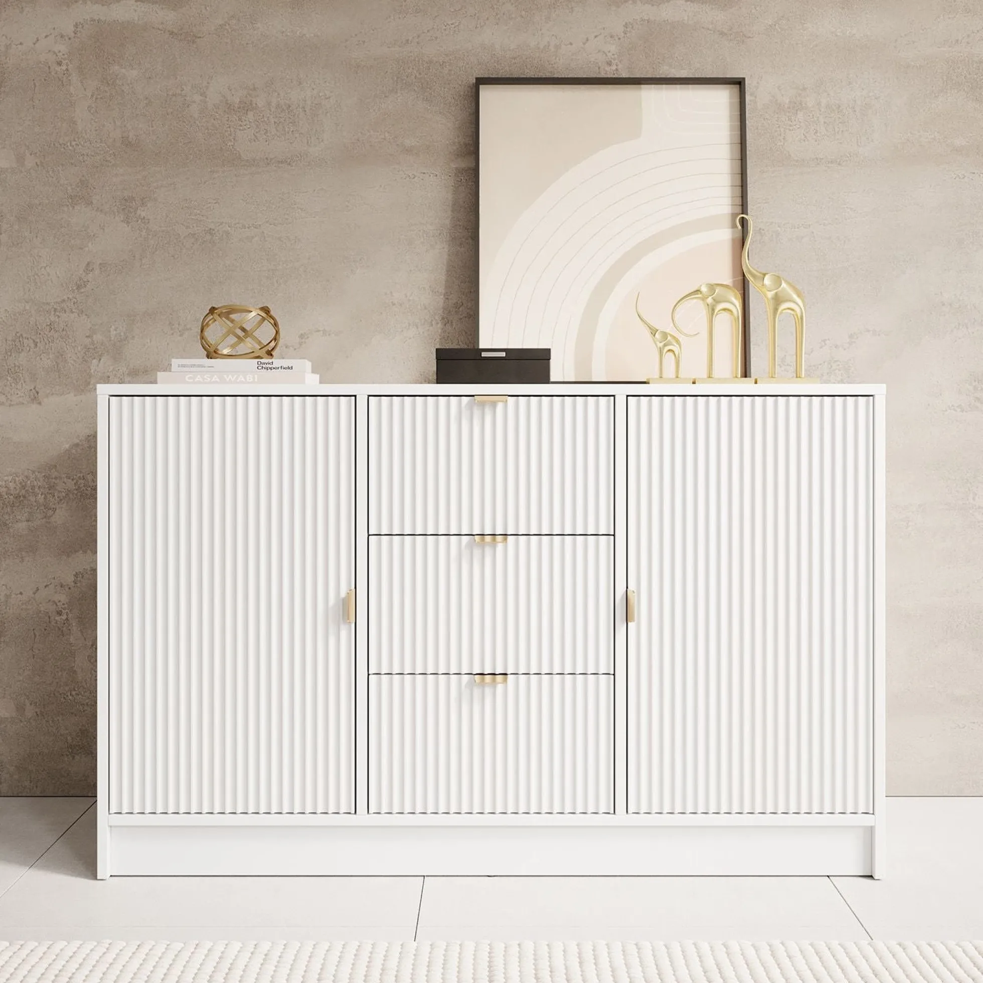 Tavares - Dressoir - Wit - 118x40x75 cm