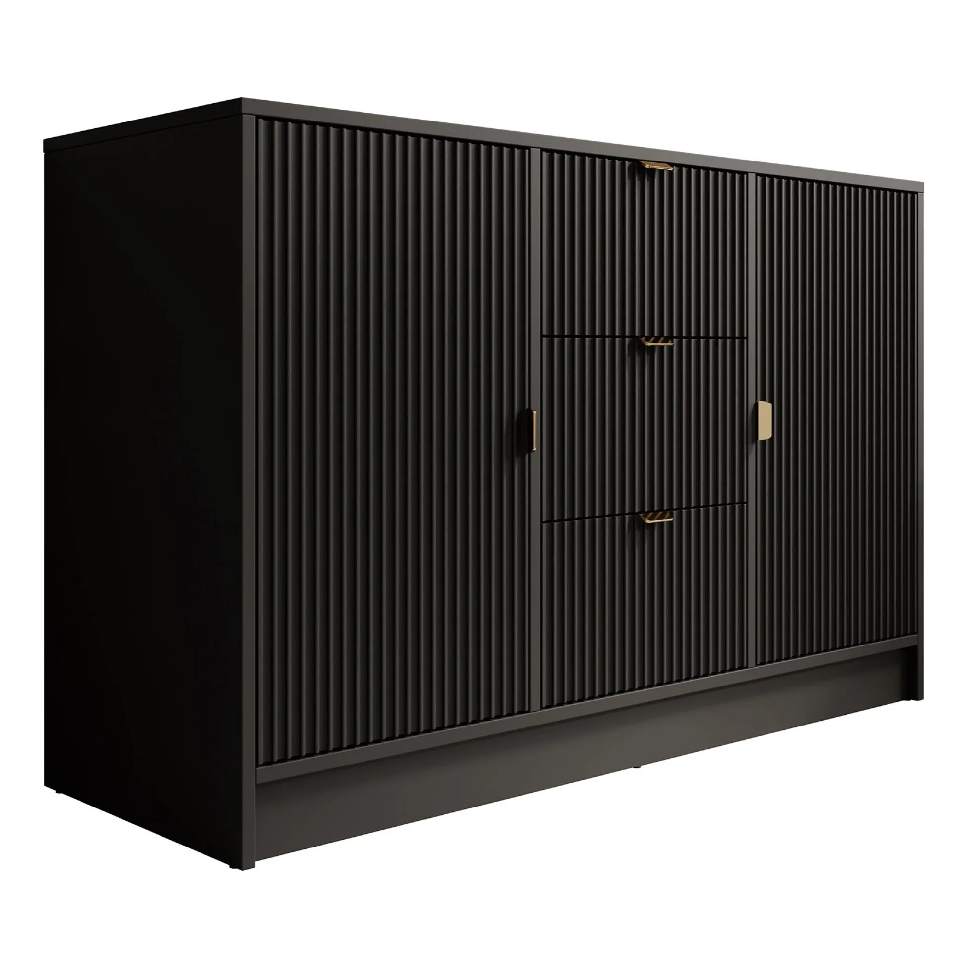 Tavares - Dressoir - Zwart - 118x40x75 cm