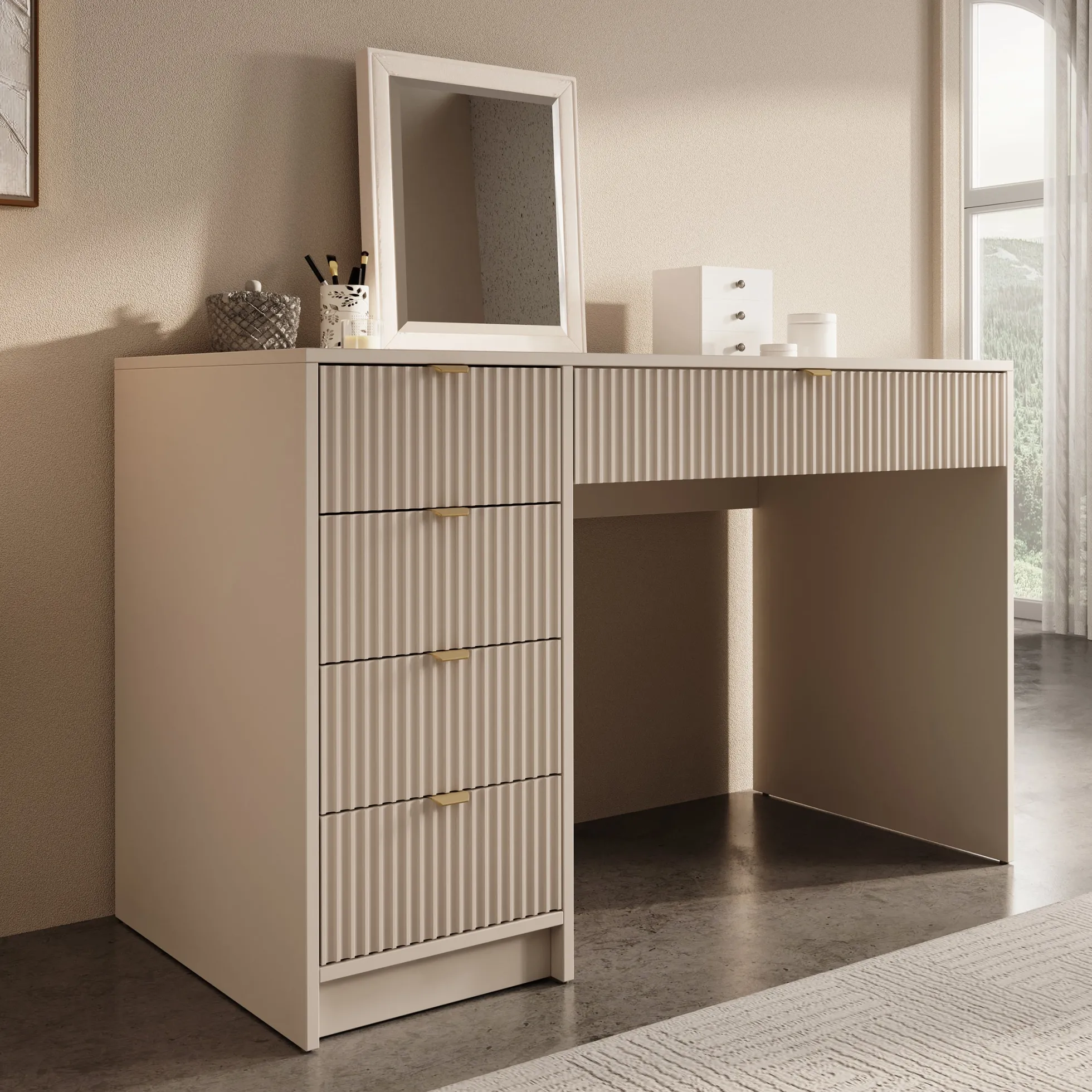 Tavares - Kaptafel - Beige - 120x55 cm