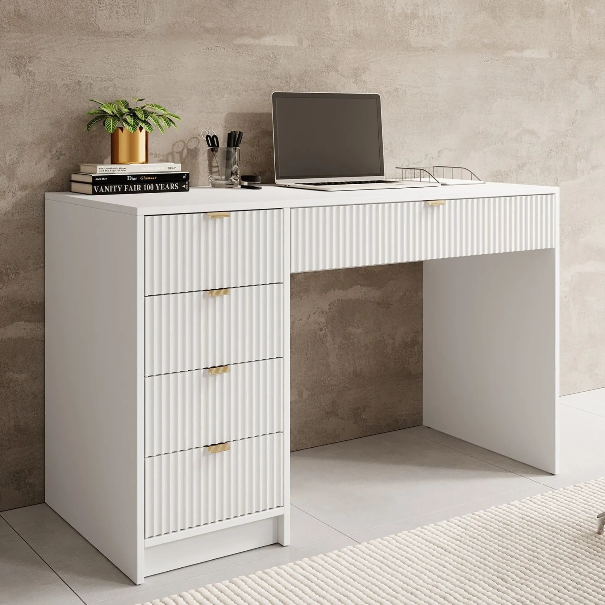Tavares - Kaptafel - Wit - 120x55x76 cm