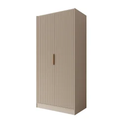 Tavares - Kledingkast met 2 deuren - Beige - 102x60x216 cm
