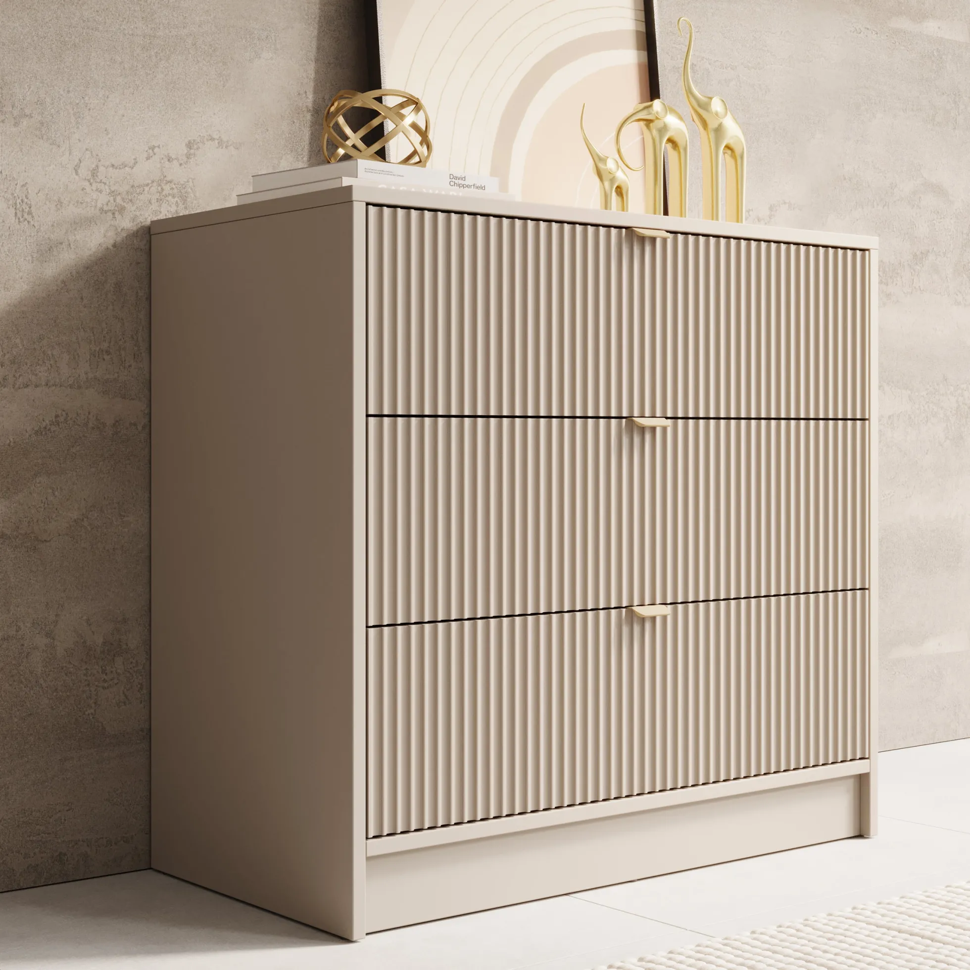 Tavares - Ladekast - Beige - 80x40x75 cm