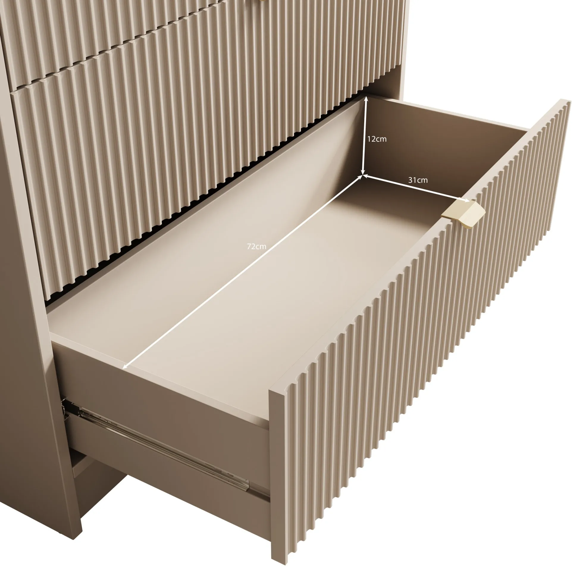 Tavares - Ladekast - Beige - 80x40x75 cm