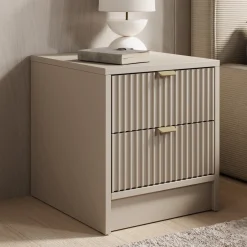 Tavares - Nachtkastje - Beige - 35x40x40 cm