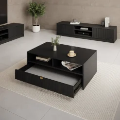 Tavares - Salontafel met lade - Zwart