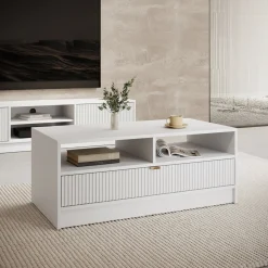 Tavares - Salontafel met lade - Wit
