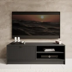 Tavares - TV-Meubel - Zwart - 120 cm