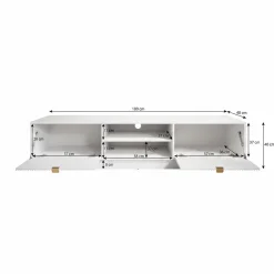 Tavares - TV-Meubel - Zwart - 180 cm