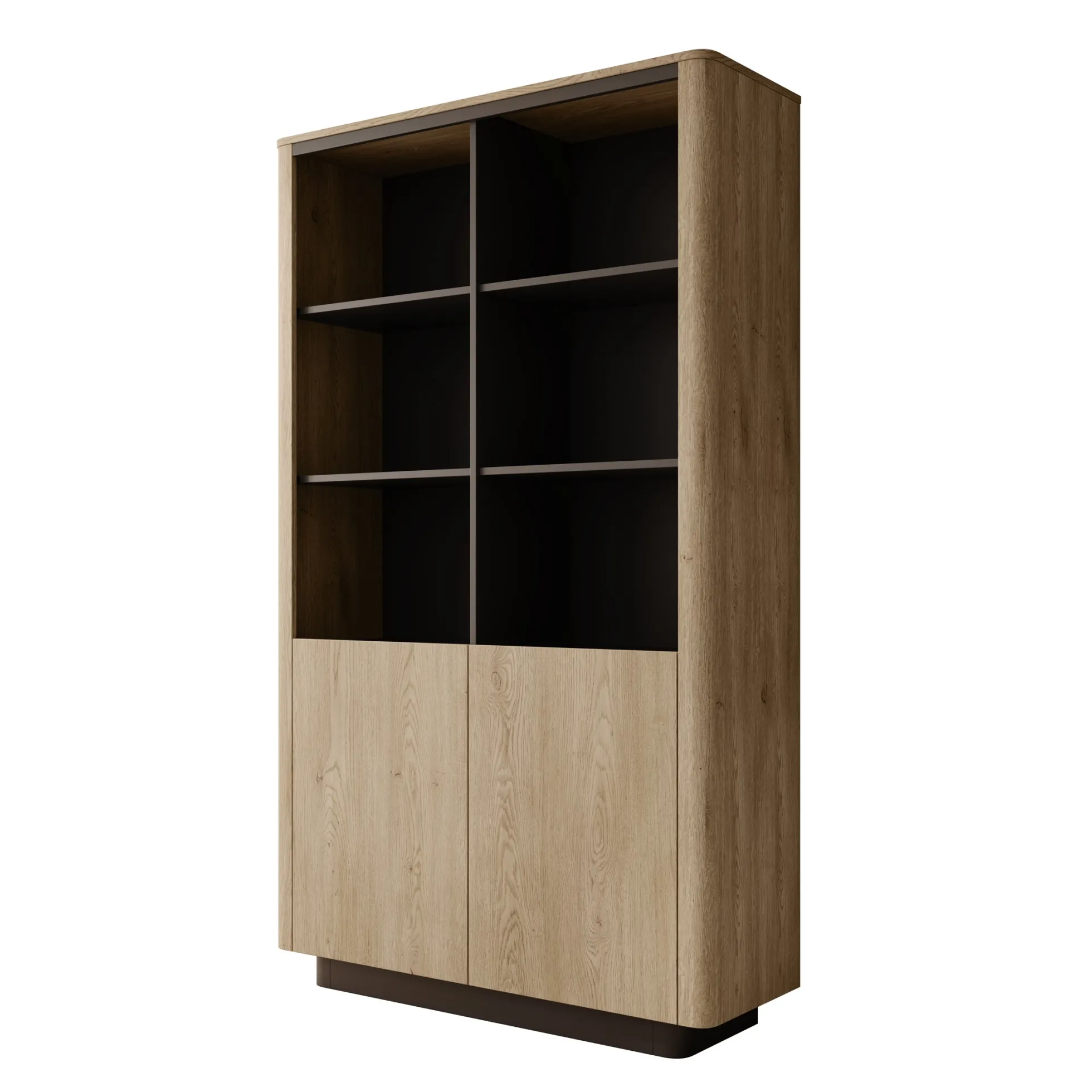 Taywan - Boekenkast - Eiken - 113x38x190 cm