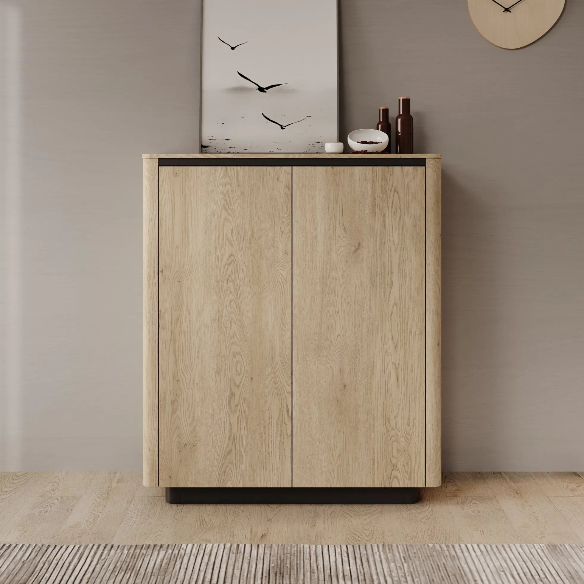 Taywan - Dressoir - Eiken - 113x38x133 cm