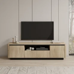 Taywan - TV-Meubel - Eiken - 200x38x55 cm