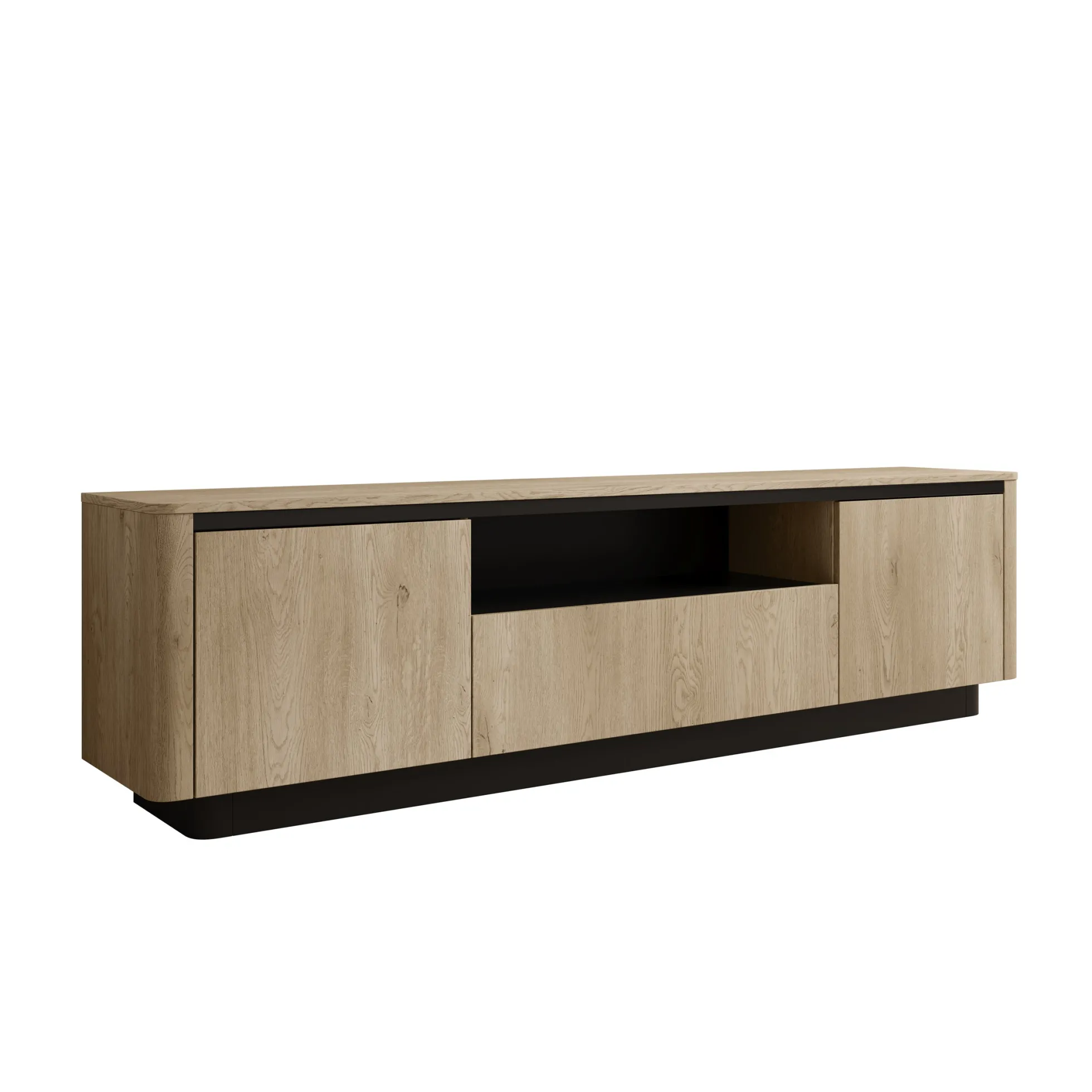 Taywan - TV-Meubel - Eiken - 200x38x55 cm