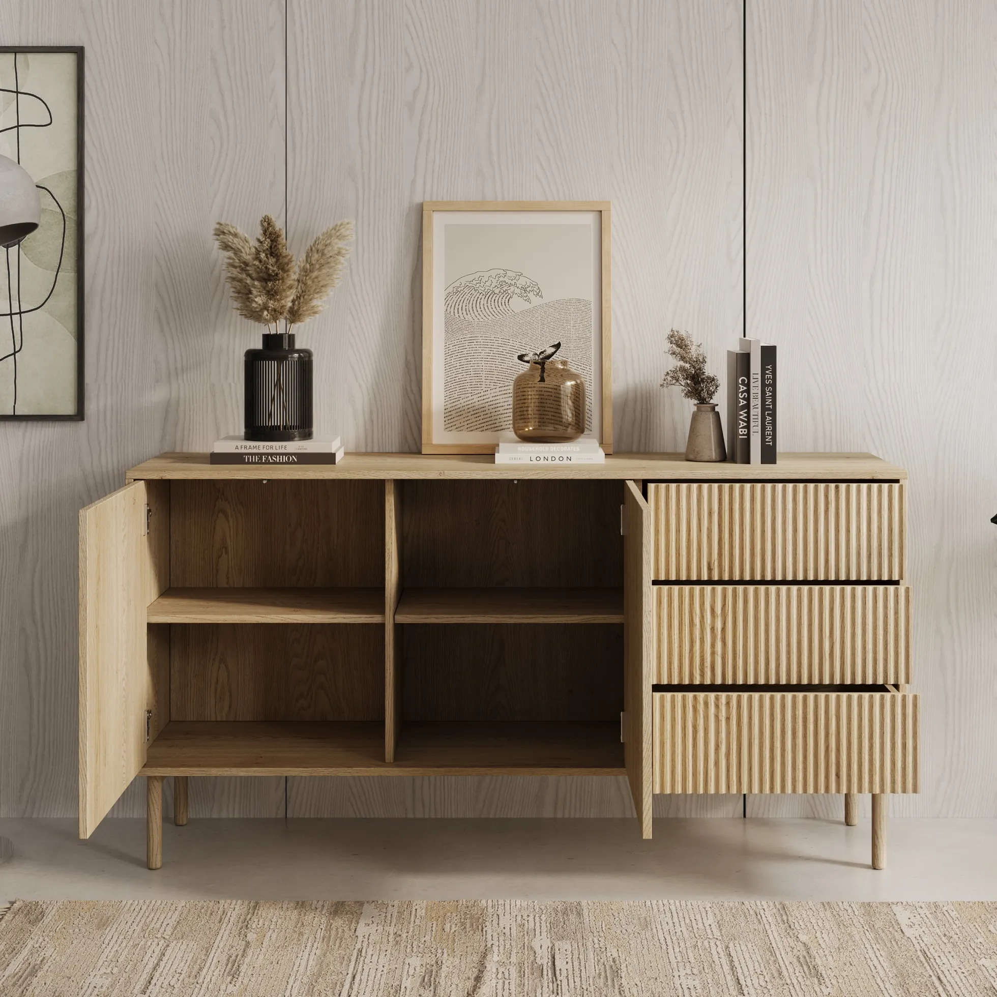 Tenerife - Dressoir - Eiken - 154x40x80 cm