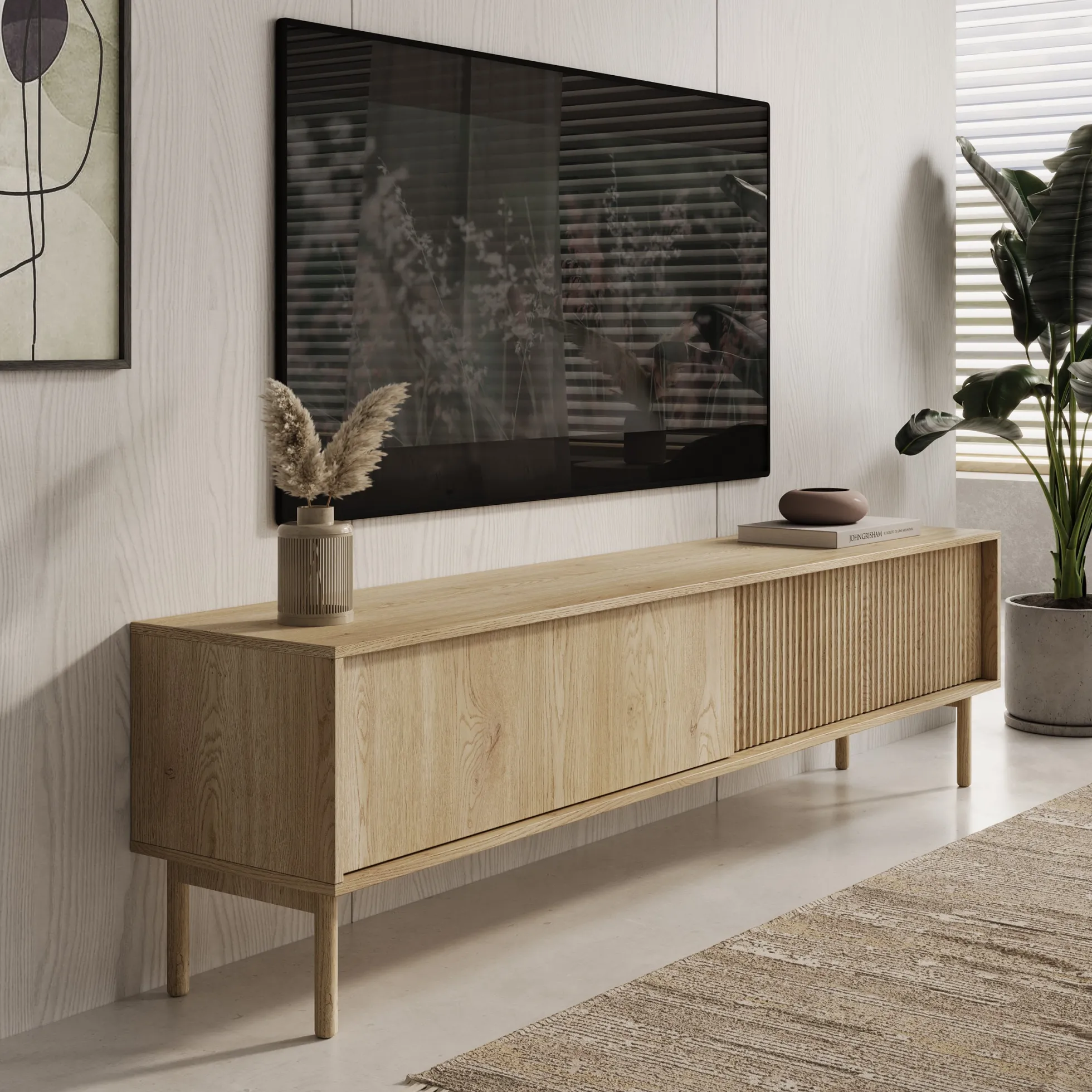 Tenerife - TV-Meubel - Eiken - 187x40x55 cm