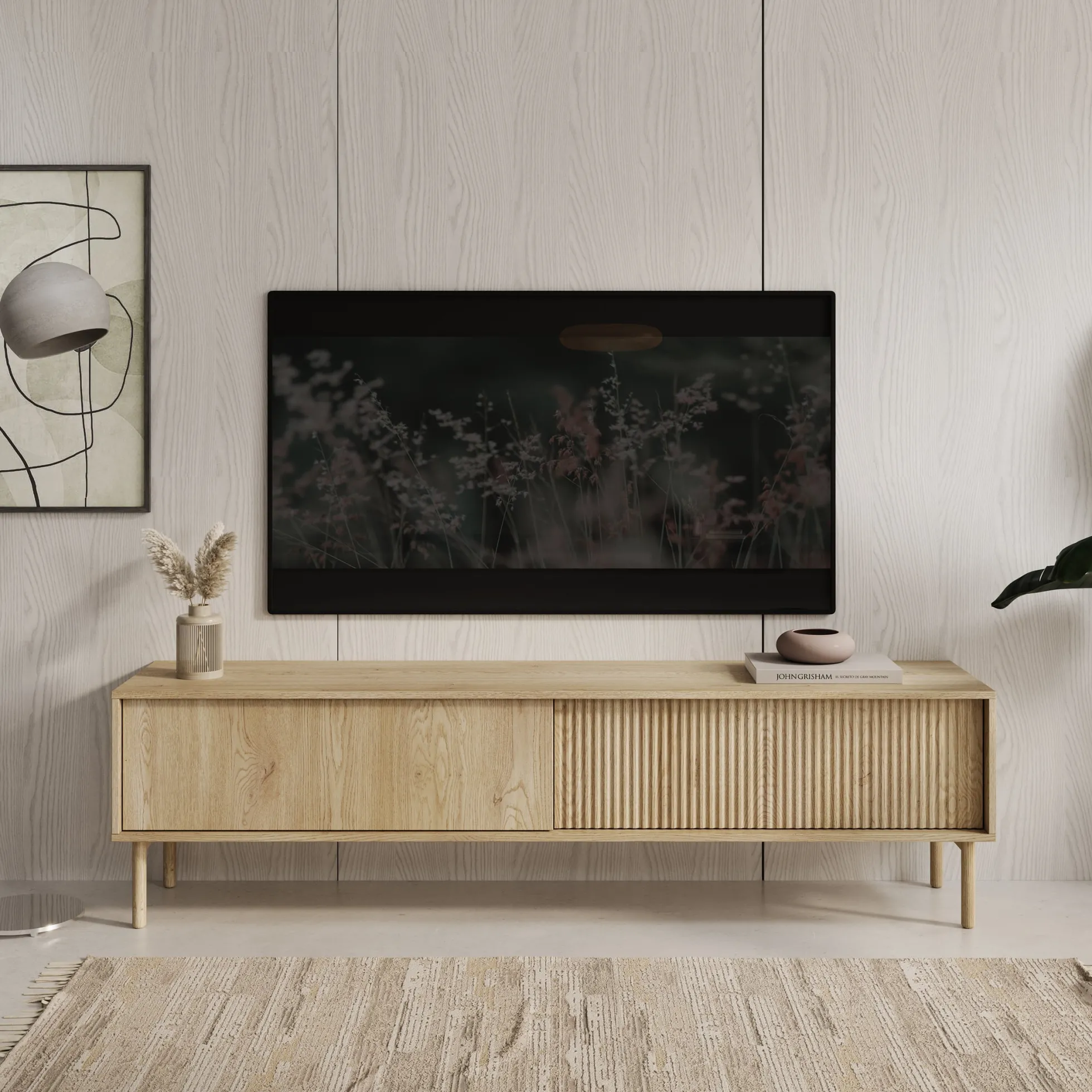Tenerife - TV-Meubel - Eiken - 187x40x55 cm