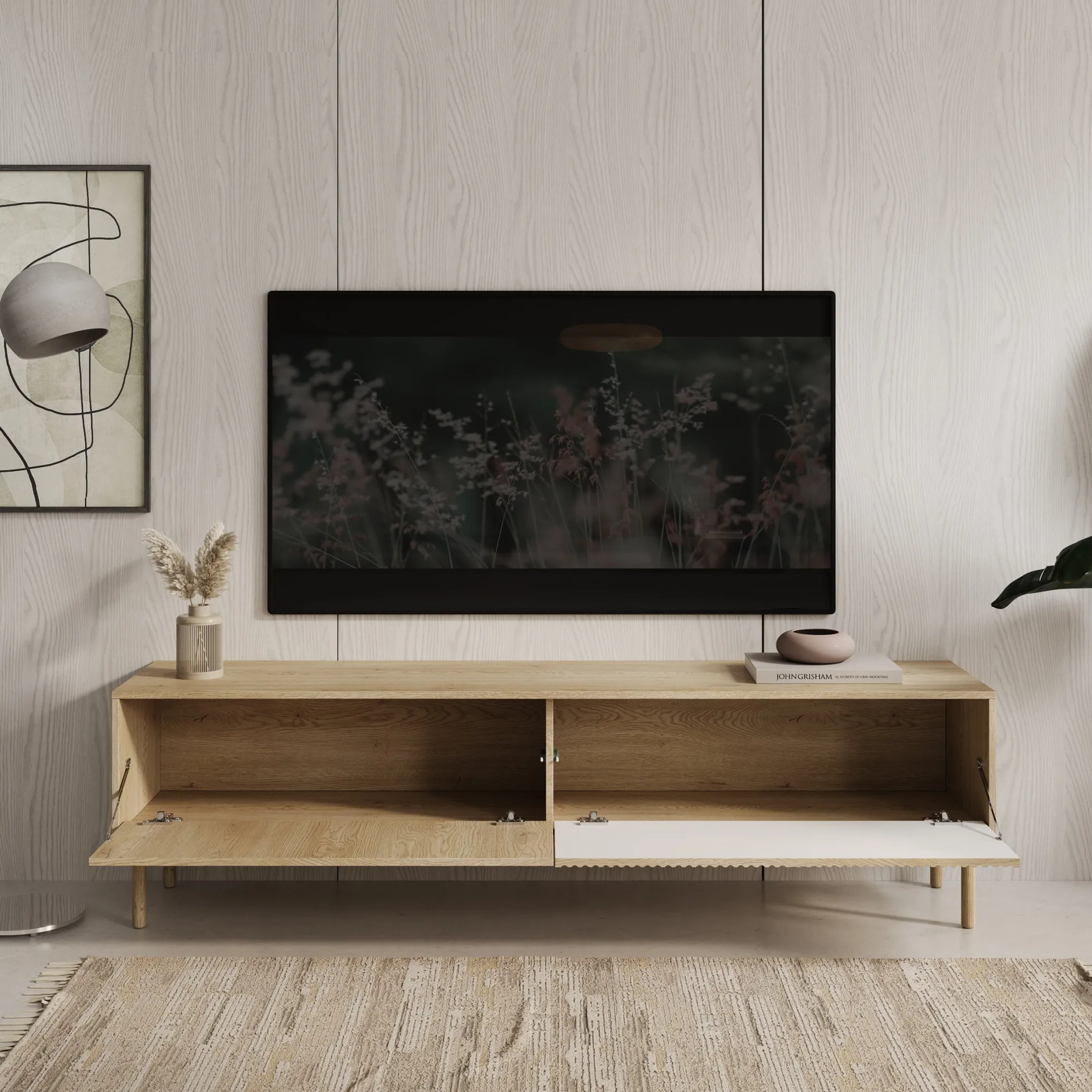 Tenerife - TV-Meubel - Eiken - 187x40x55 cm