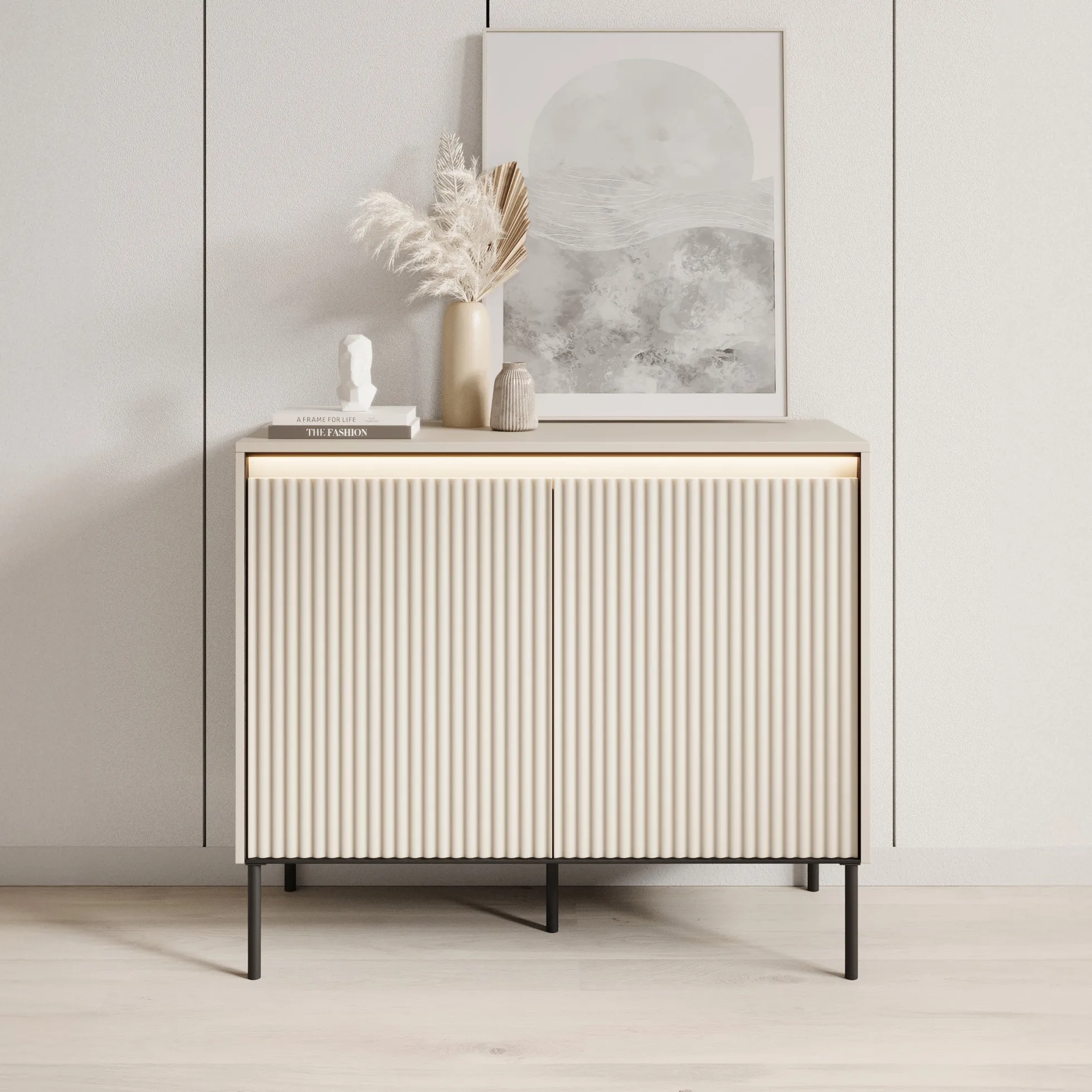 Timoteo - Dressoir - Beige - 98x40x83 cm