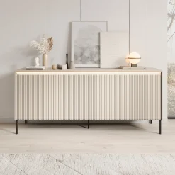 Timoteo - Dressoir - Beige - 193x40x83 cm