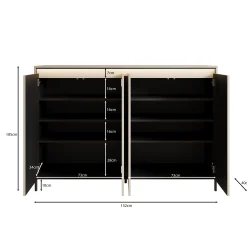 Timoteo - Dressoir - Beige - 152x40x105 cm