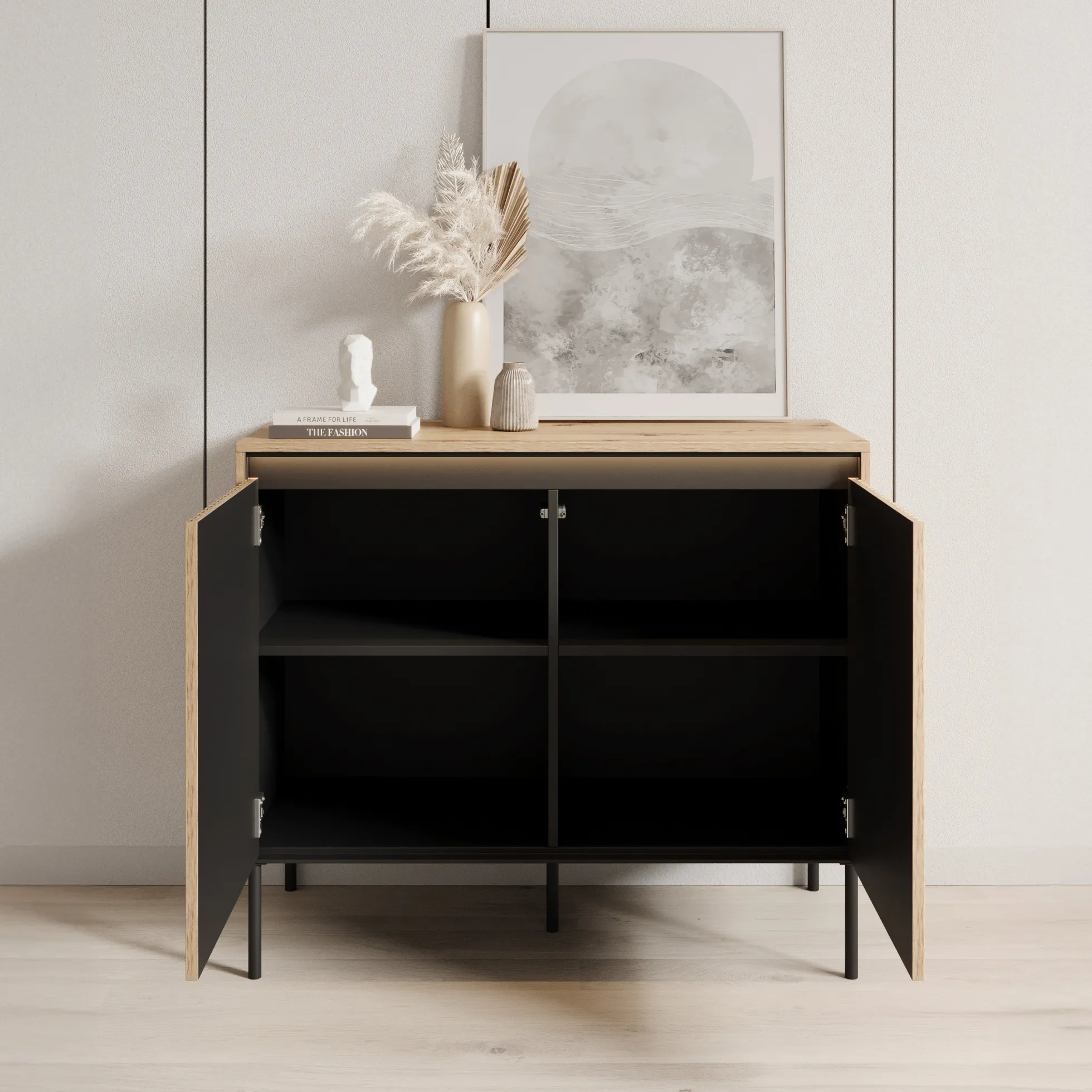Timoteo - Dressoir - Eiken - 98x40x83 cm