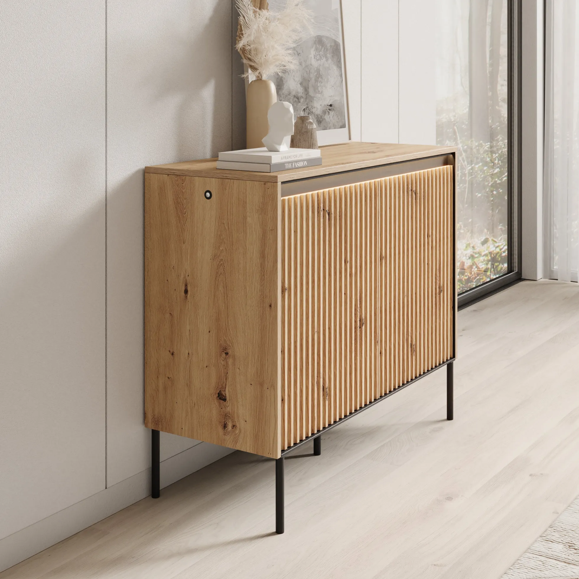 Timoteo - Dressoir - Eiken - 98x40x83 cm
