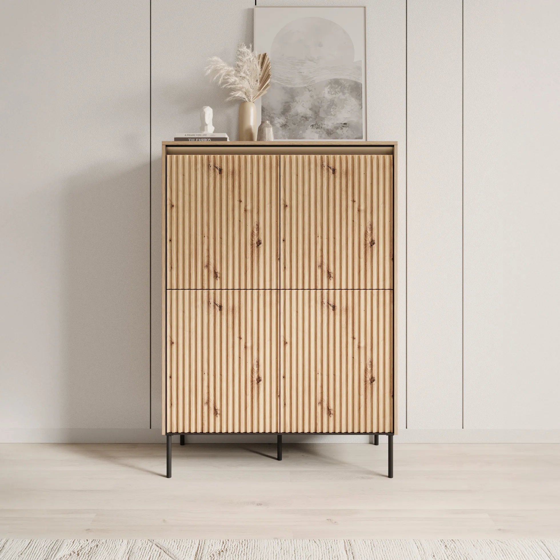 Timoteo - Dressoir - Eiken - 98x40x140 cm