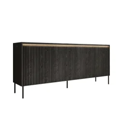 Timoteo - Dressoir - Zwart - 193x40x83 cm