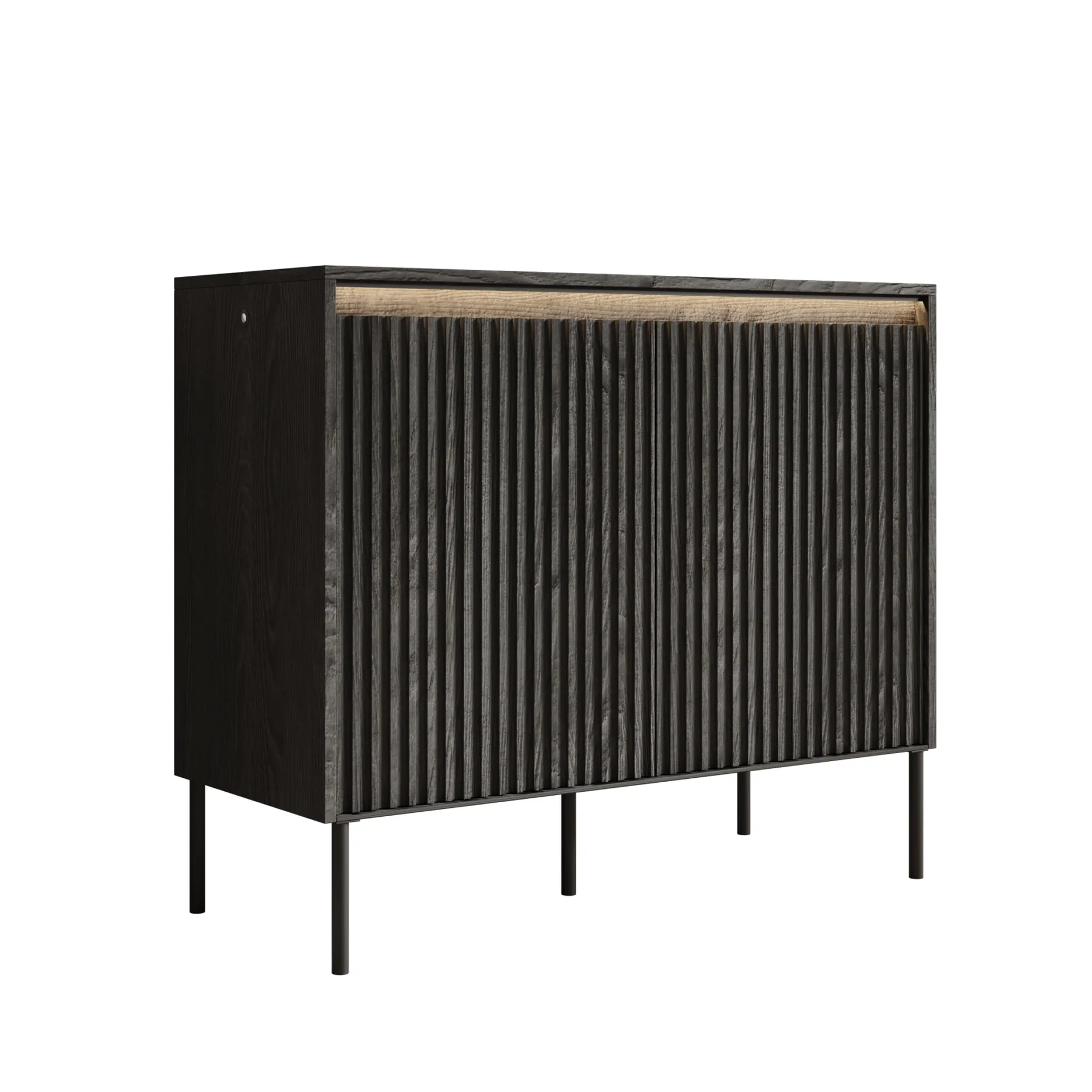 Timoteo - Dressoir - Zwart - 98x40x83 cm
