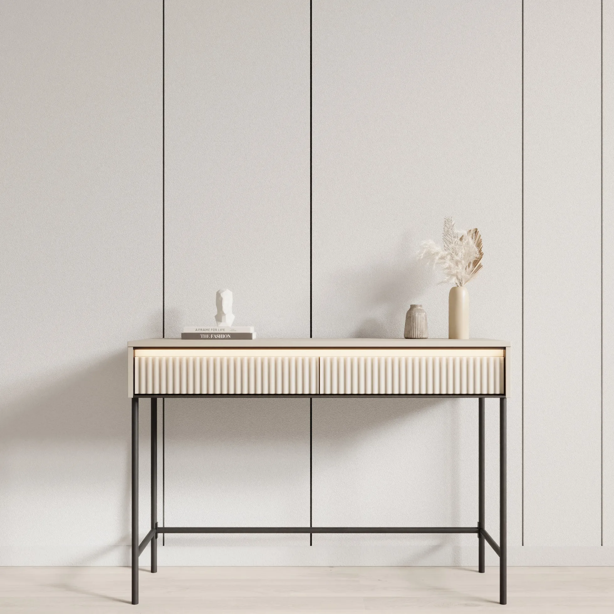 Timoteo - Kaptafel - Beige - 112x40x78 cm