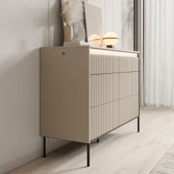Timoteo - Ladekast - Beige - 130x47x94 cm