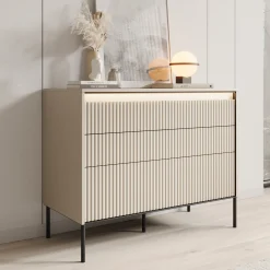 Timoteo - Ladekast - Beige - 104x47x83 cm