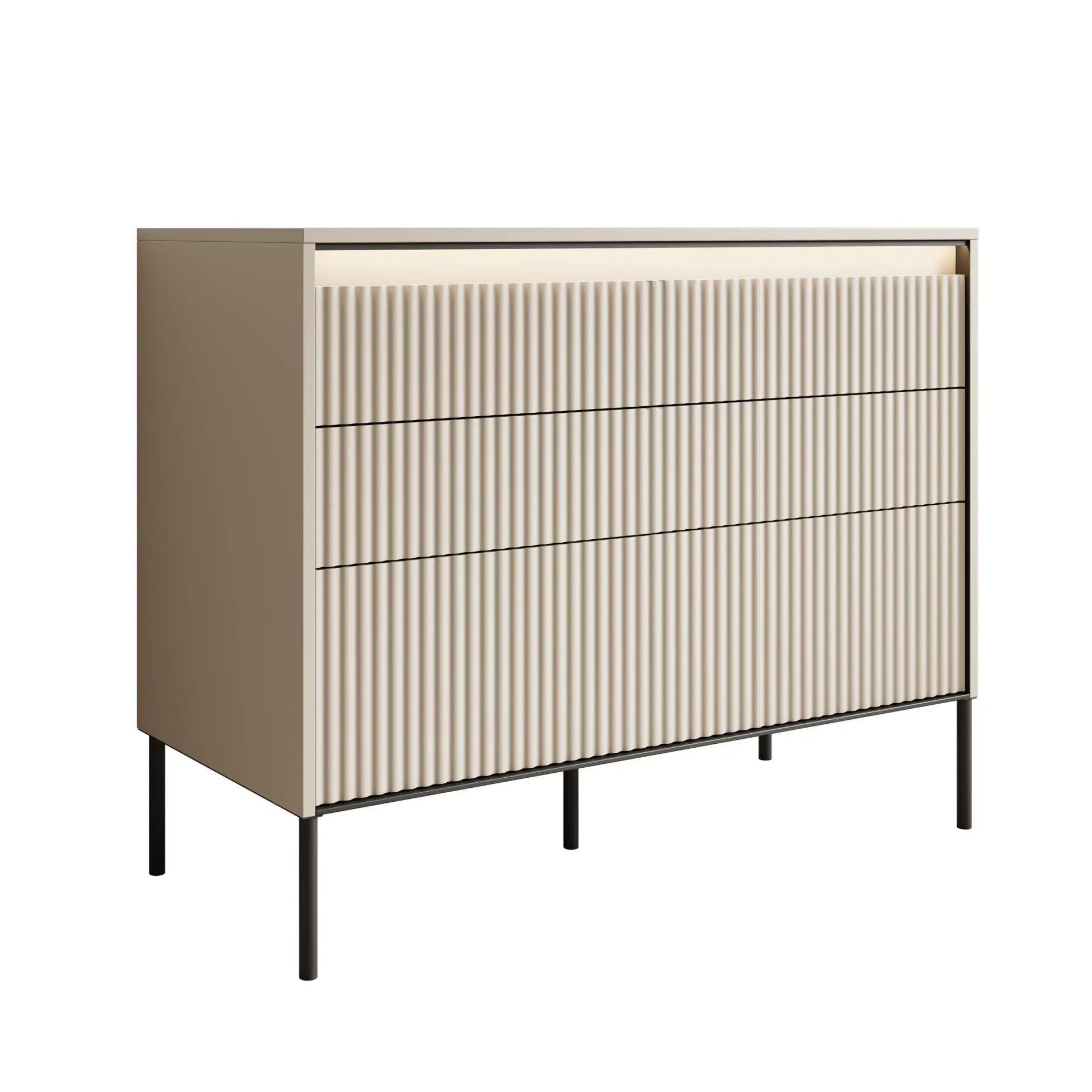 Timoteo - Ladekast - Beige - 104x47x83 cm