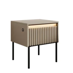Timoteo - Nachtkastje - Beige - 46x40x50 cm