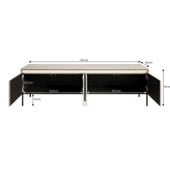 Timoteo - TV-Meubel - Beige - 193x40x56 cm