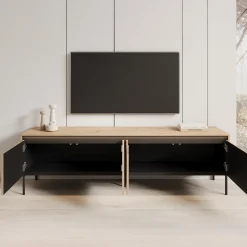 Timoteo - TV-Meubel - Eiken - 193x40x56 cm