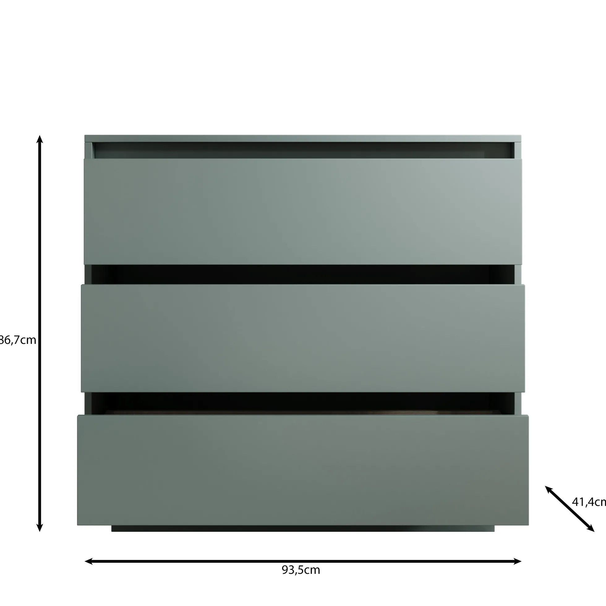 Tivaro - Ladekast - Beige - 94x41x87 cm