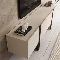 Torevia - TV-Meubel - Beige - 200x41x58 cm