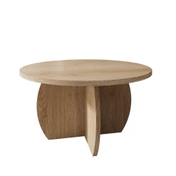Trada - Salontafel - Licht eikenpatroon - 74x74x40 cm