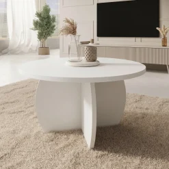 Trada - Salontafel - Wit - 74x74x40 cm